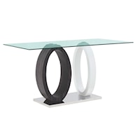 SALVADOR MODERN GREY AND WHITE . | DINING TABLE