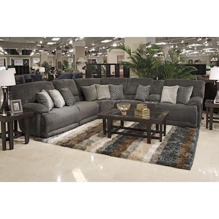 BURBANK SMOKE 6 PCS SECTIONAL |