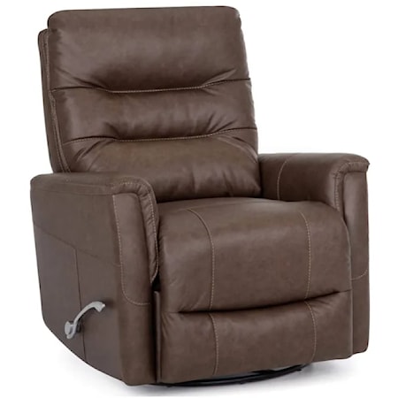 LEAH TAUPE SWIVEL GLIDER RECLINER | .