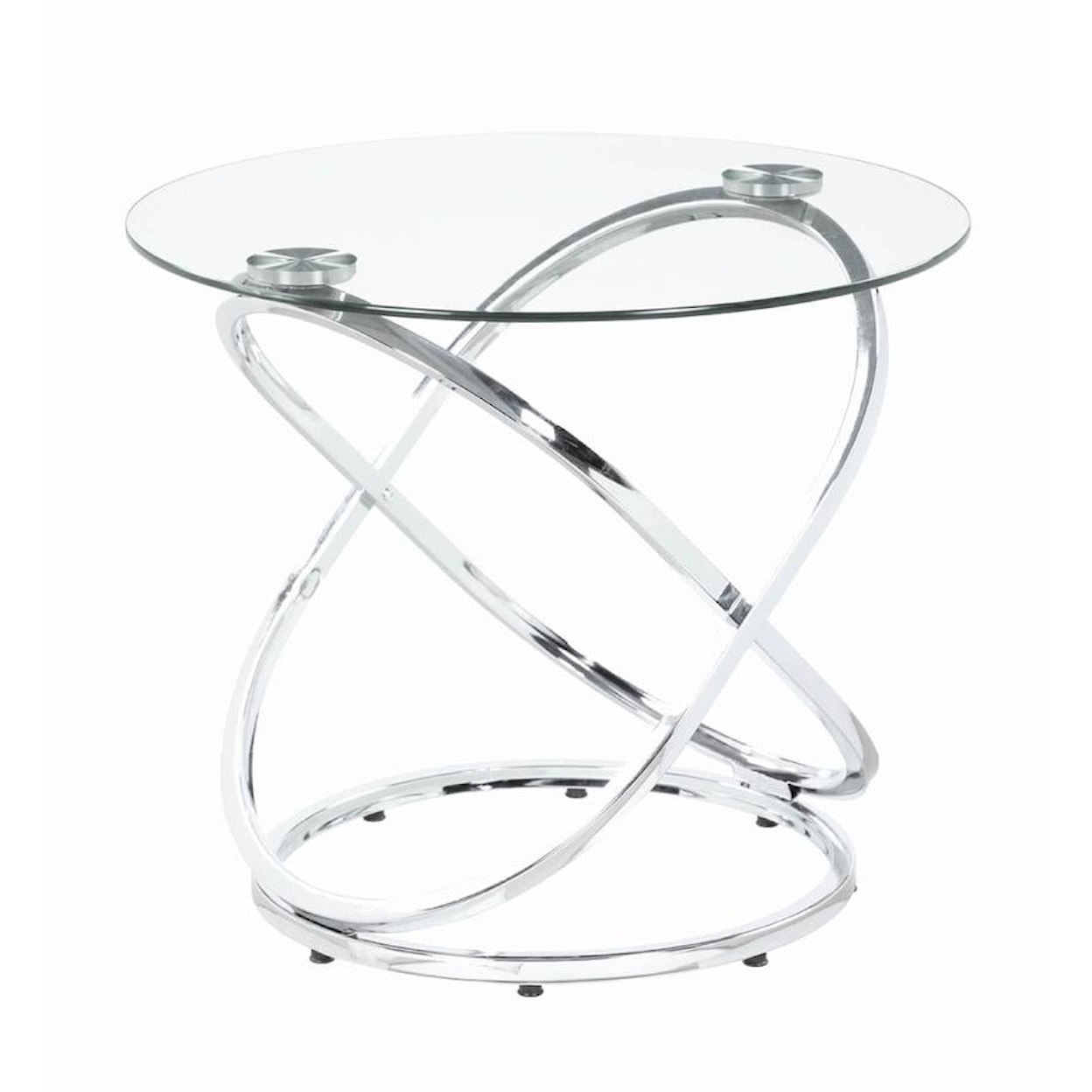 Coaster Occasional Sets CHROME ELLIPTICAL 3 PC OCCASIONAL |