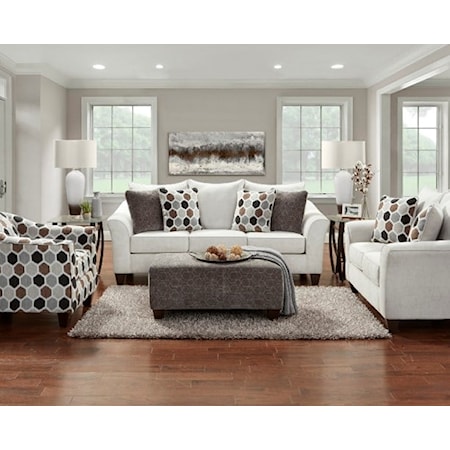 ANABELLE WHITE SOFA AND LOVESEAT |