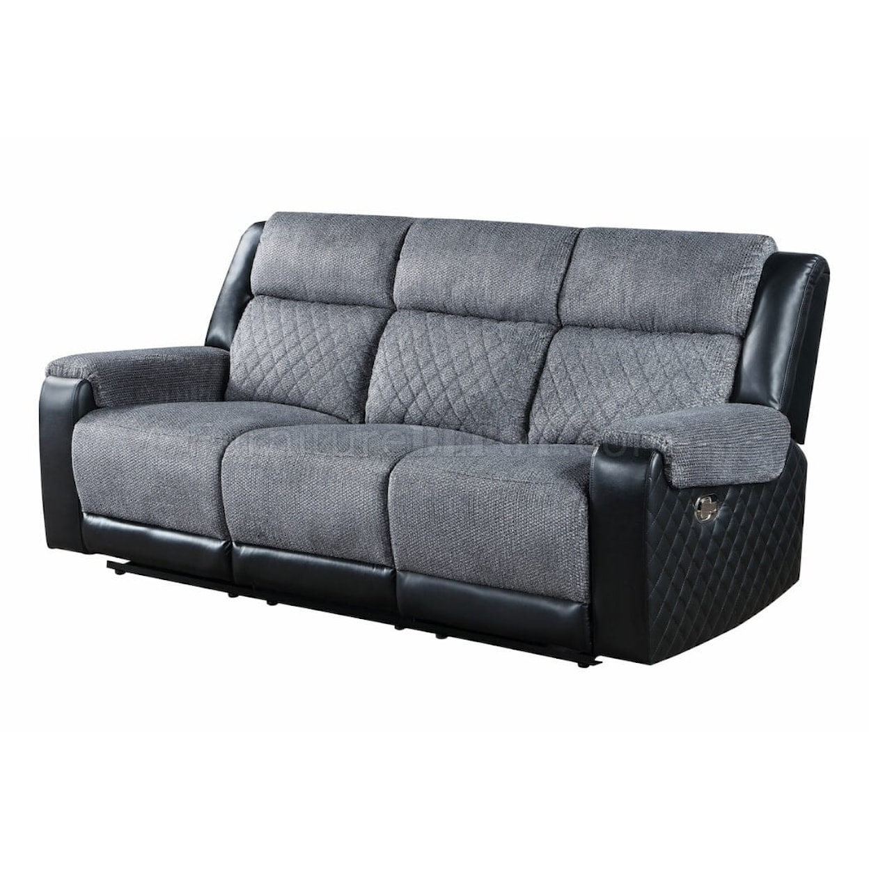 Global Furniture Minsk MINSK BLACK AND GREY RECLINING | SOFA