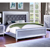 Furniture World Distributors Vega Silver Light Up VEGA SILVER LIGHT UP QUEEN BED |