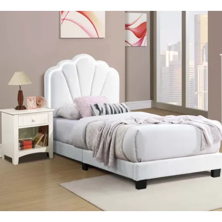 Shell Full Bed SHELL BEDS 20785 SHELL WHITE TWIN BED | | 7 Day Furniture | Bed ...