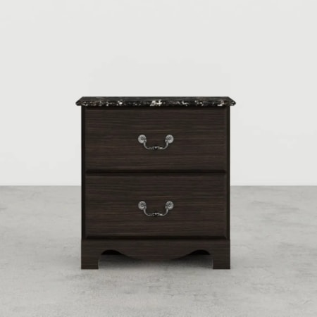 FELIPE DARK BROWN 2 DRAWER NIGHT | STAND