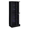 Coaster LED Curio Cabinet LED BLACK CURIO CABINET | .