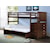 Donco Trading Co Bunkbeds ARCHIE CAPPUCCINO TWIN/FULL | STAIRWAY BUNKBED