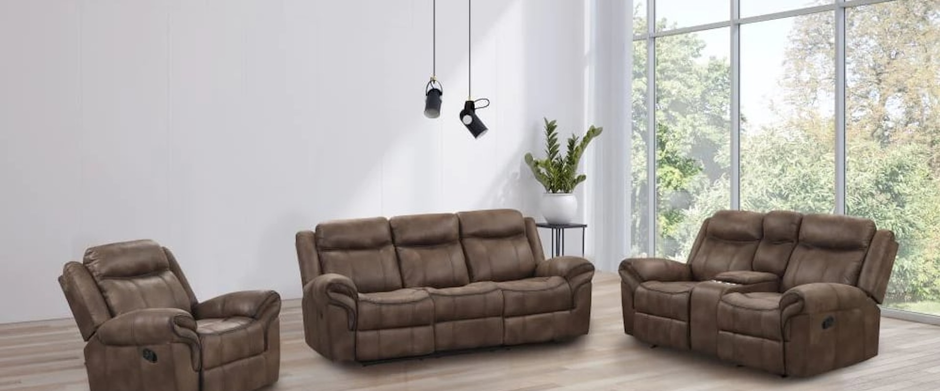 MARYVILLE BROWN SOFA AND LOVESEAT |
