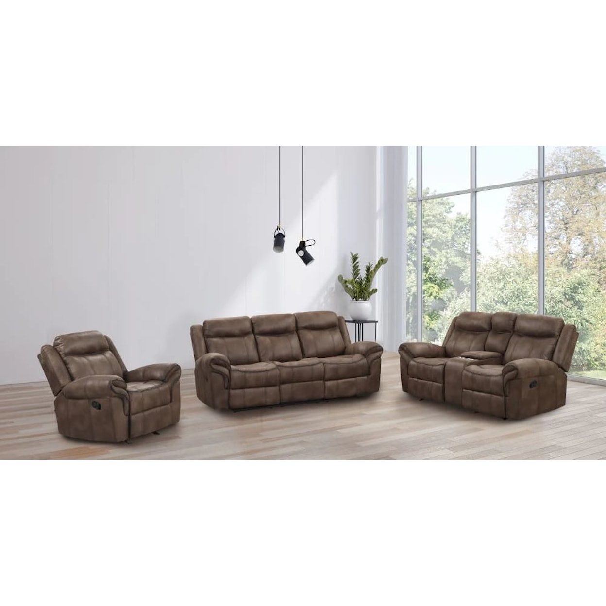 Nexoes Maryville MARYVILLE BROWN DOUBLE RECLINING, | GLIDER L