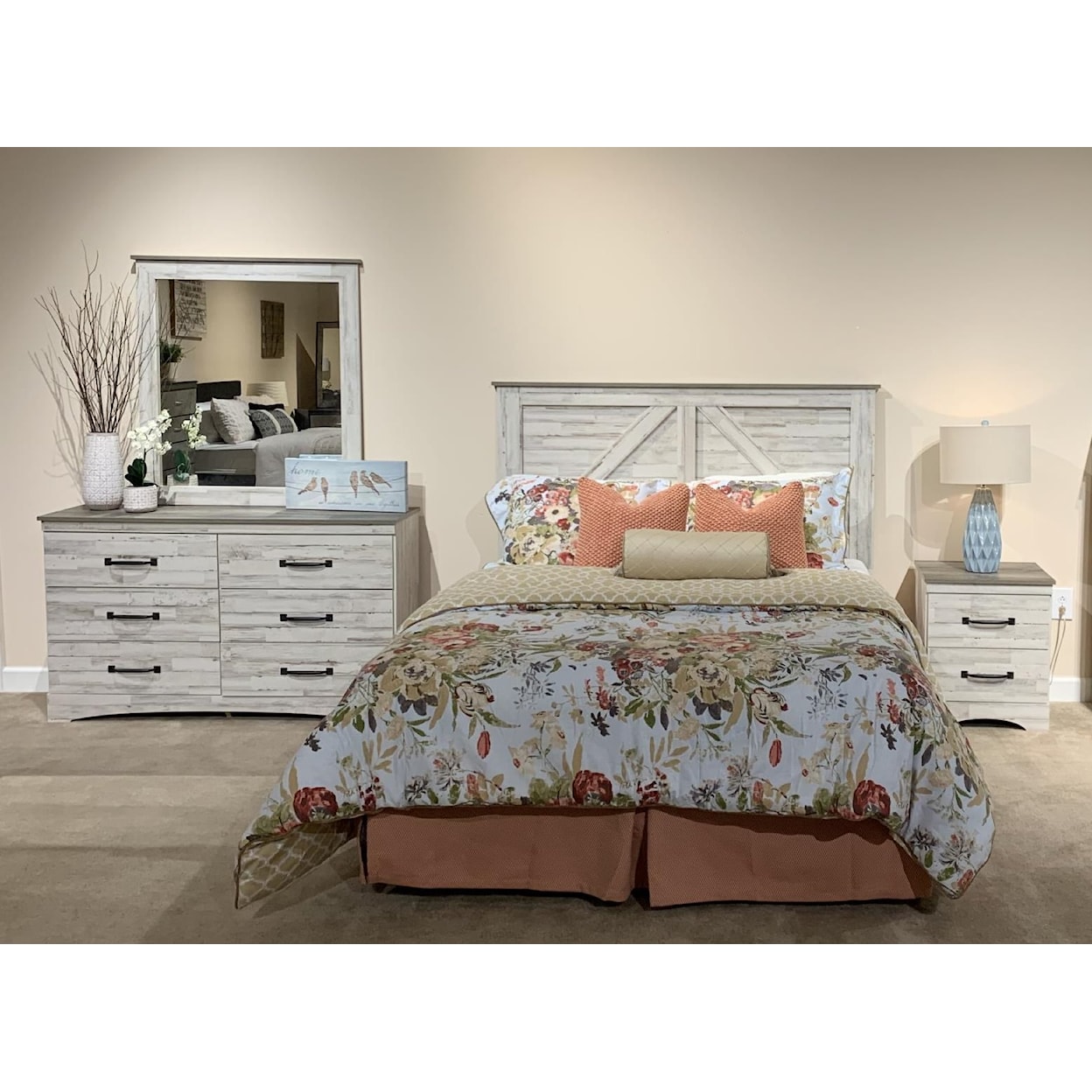 Kith Furniture Aspen Bedroom ASPEN 4 PC | QUEEN/FULL BEDROOM SET