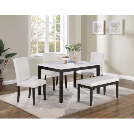 MODERN LIVING BLACK & WHITE 5 PIECE | DINING