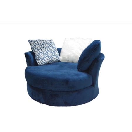 GROOVY NAVY SWIVEL POD CHAIR |