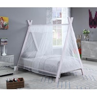 TWIN WHITE TENT BED |