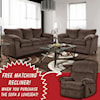 Washington Brothers Furniture Kaitlyn KAITLYN CHOCOLATE SOFA & LOVESEAT |