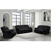 Global Furniture Mellow MELLOW BLACK DOUBLE RECLINING | CONSOLE LOVE