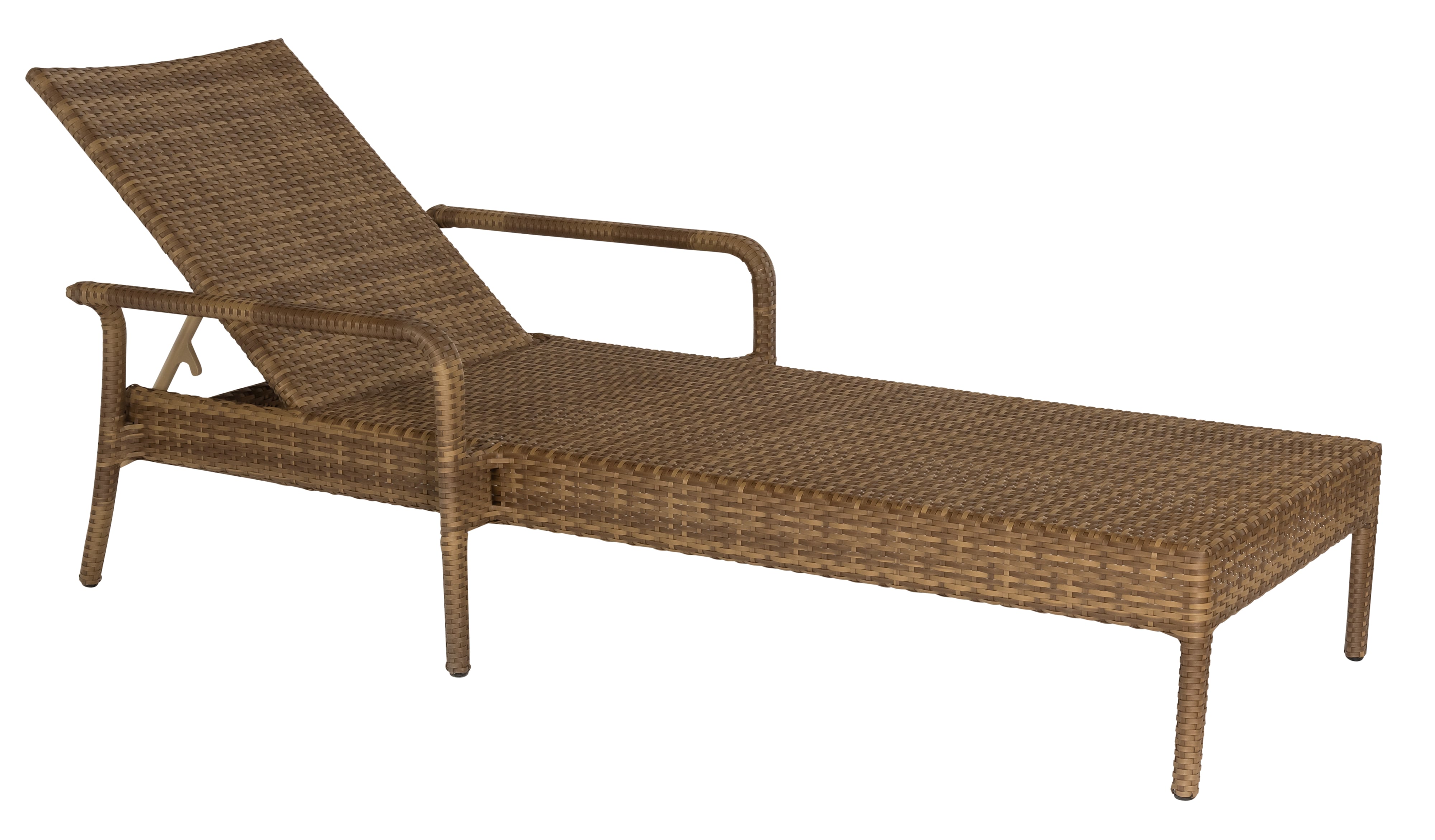 Woodard Et Cetera All-Weather Dining and Occasional Adjustable Chaise Lounge - Stackable