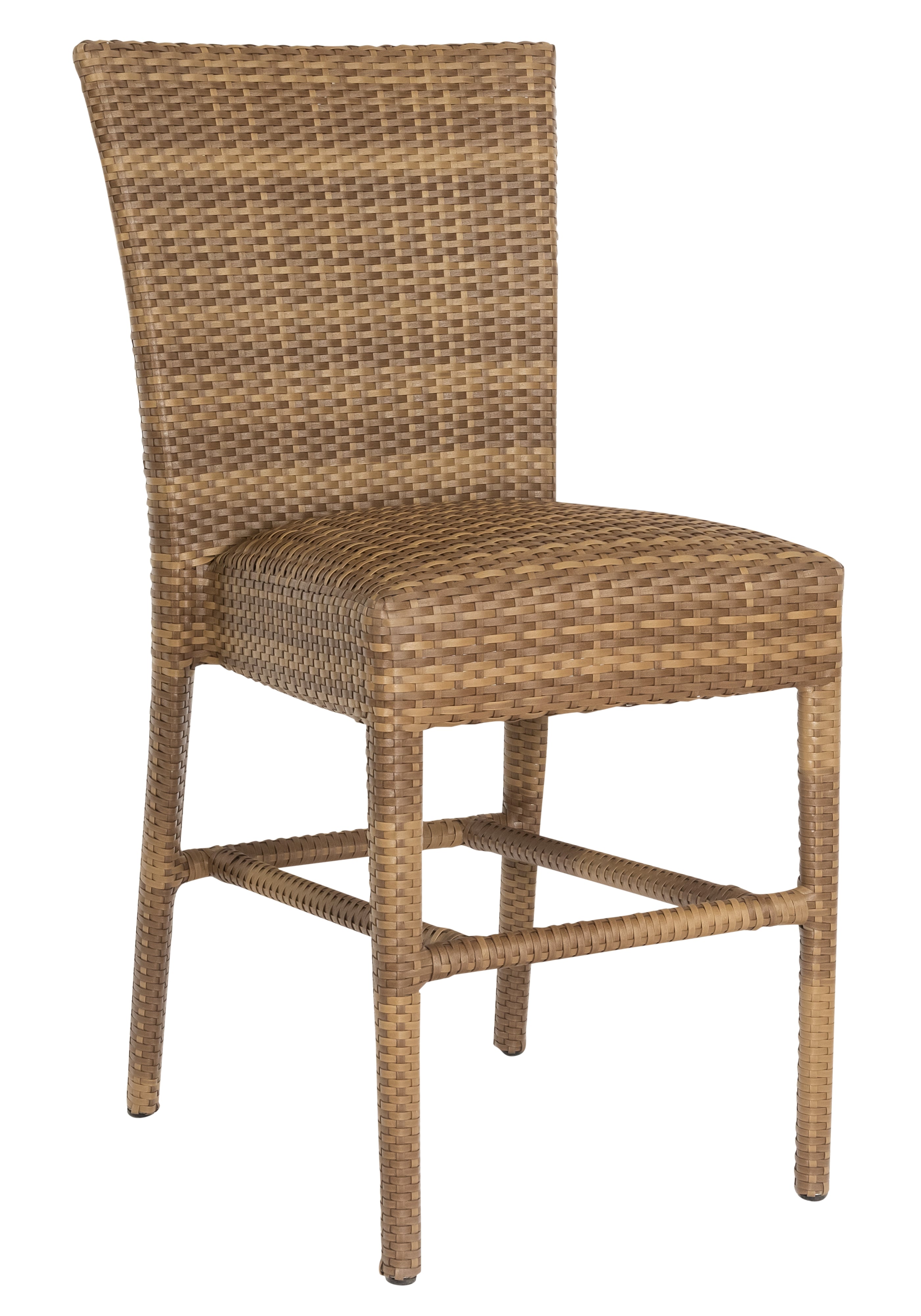 Woodard Et Cetera All-Weather Dining and Occasional Padded Seat Counter Stool Without Arms