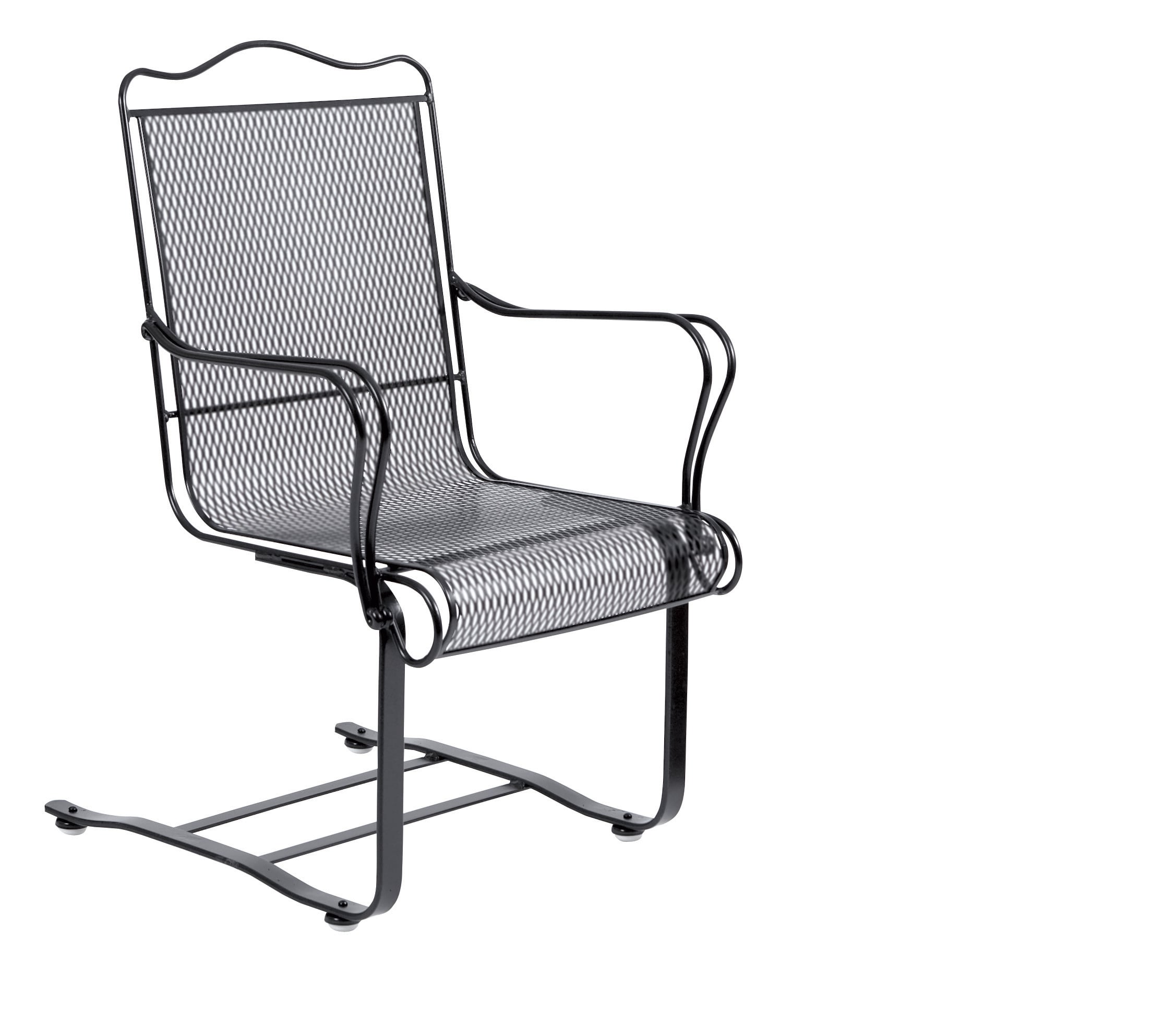 High Back Spring Base Chair Dining Arm Chair