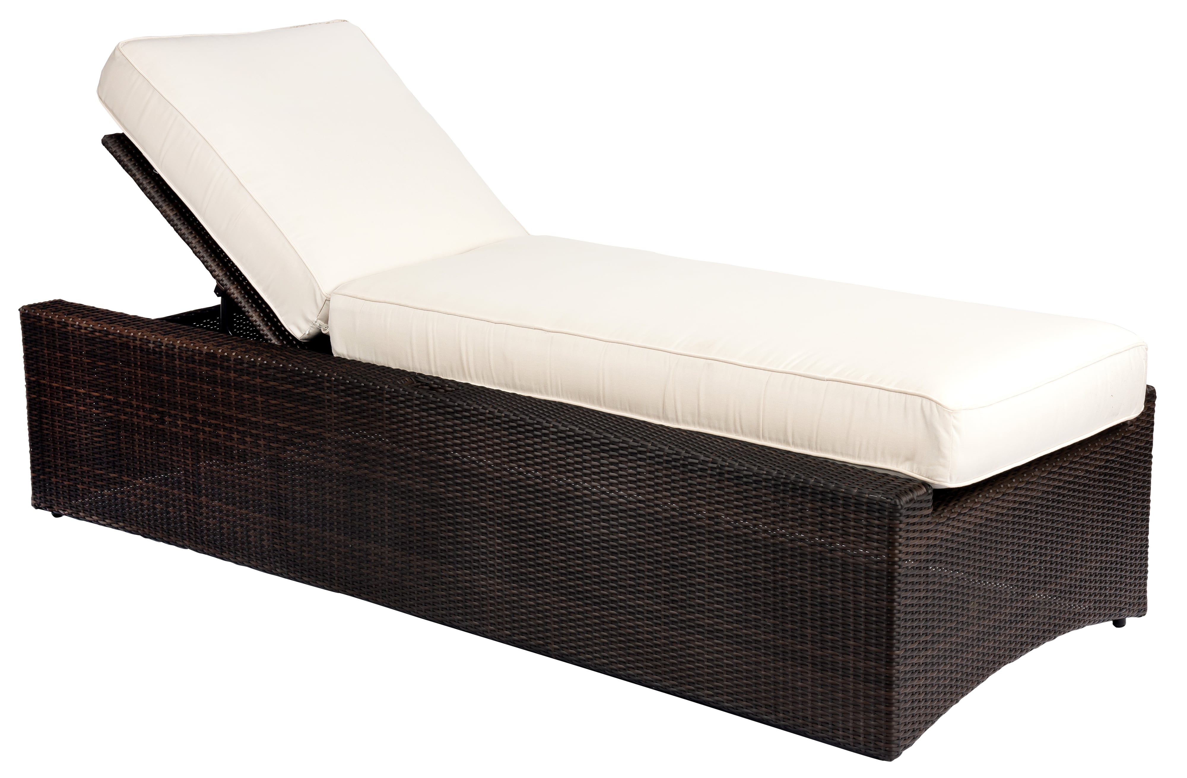 Woodard Et Cetera All-Weather Dining and Occasional Serene Chaise Lounge With Built In Holder
