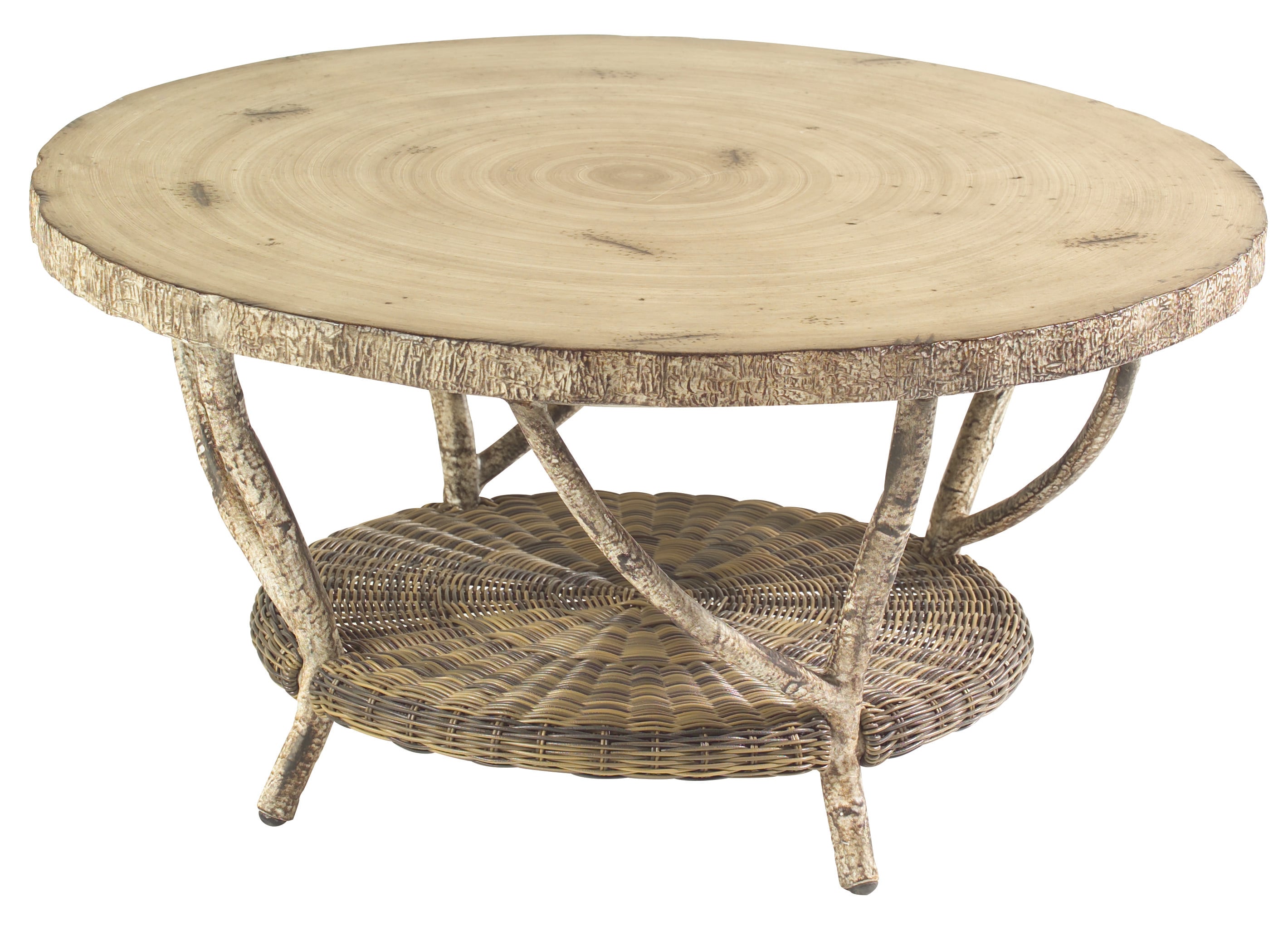 Coffee Table With Faux Birch Top