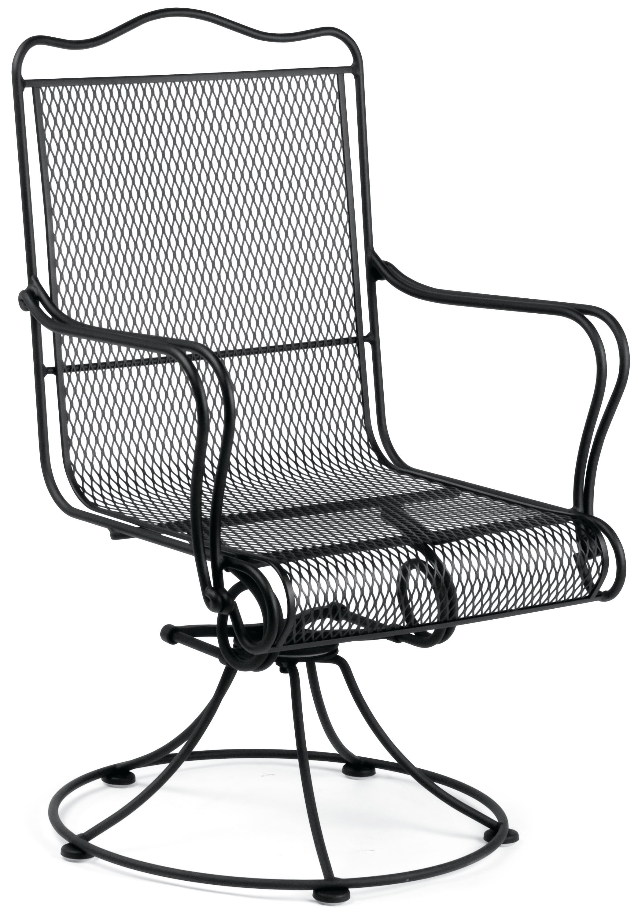 High Back Swivel Rocker Dining Arm Chair