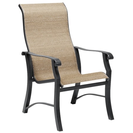 High Back Dining Arm Chair