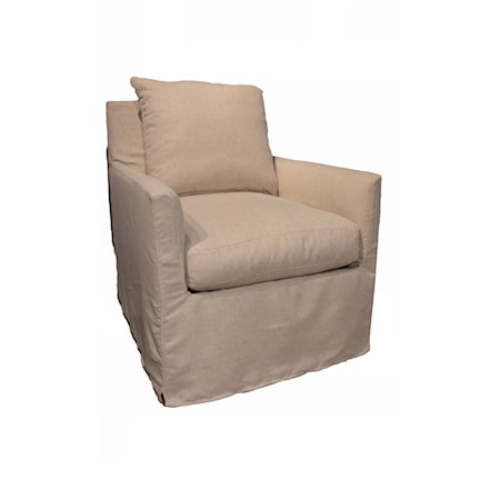 Slipcover Swivel Glider Chair