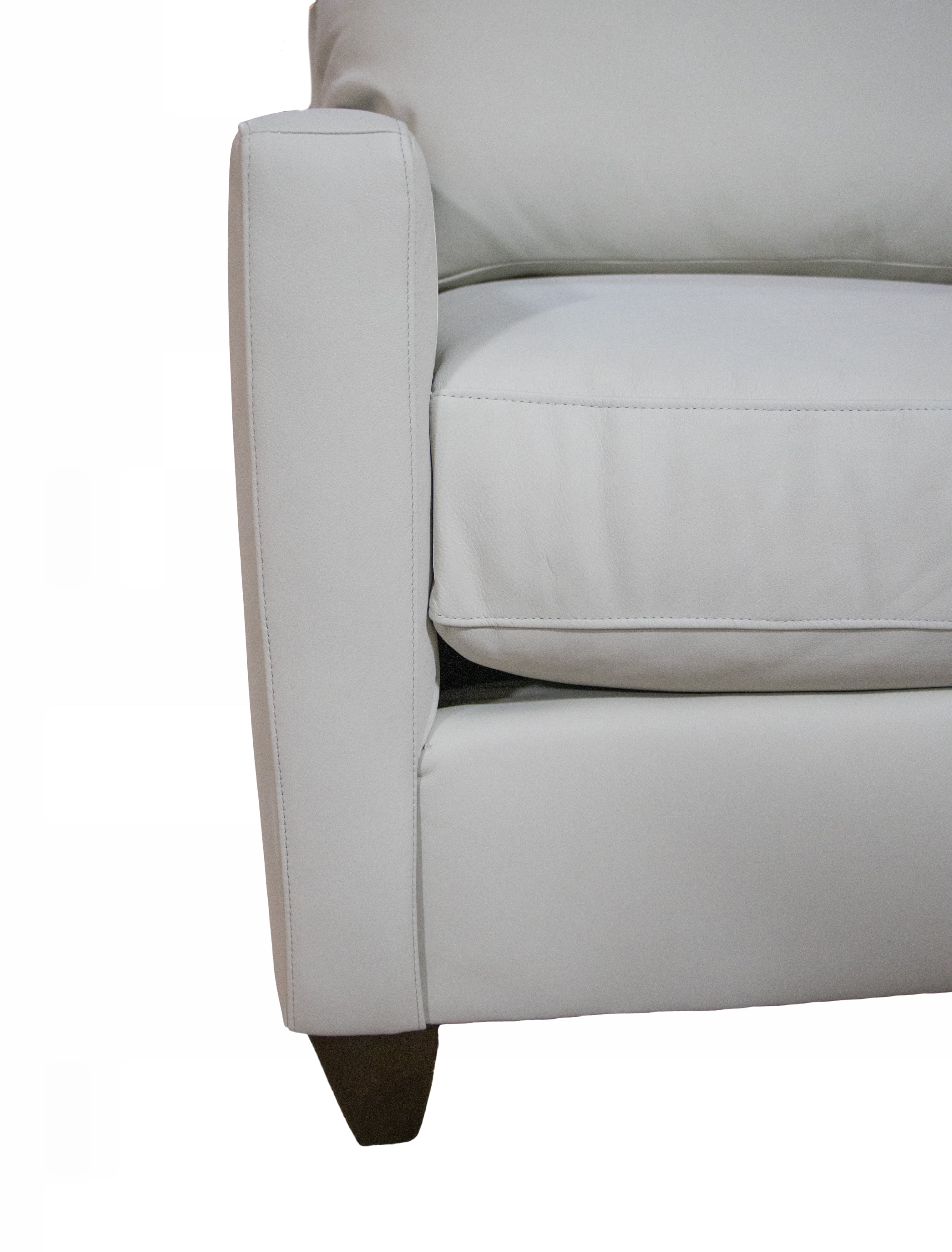 Custom Stationary Leather Chair