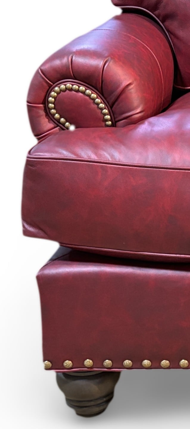 Customizable Leather Chair w/Nail Head