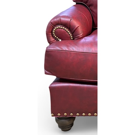 Customizable Leather Chair w/Nail Head