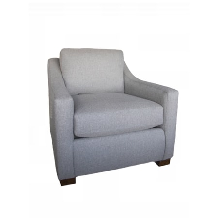 Transitional Slope Arm Chair