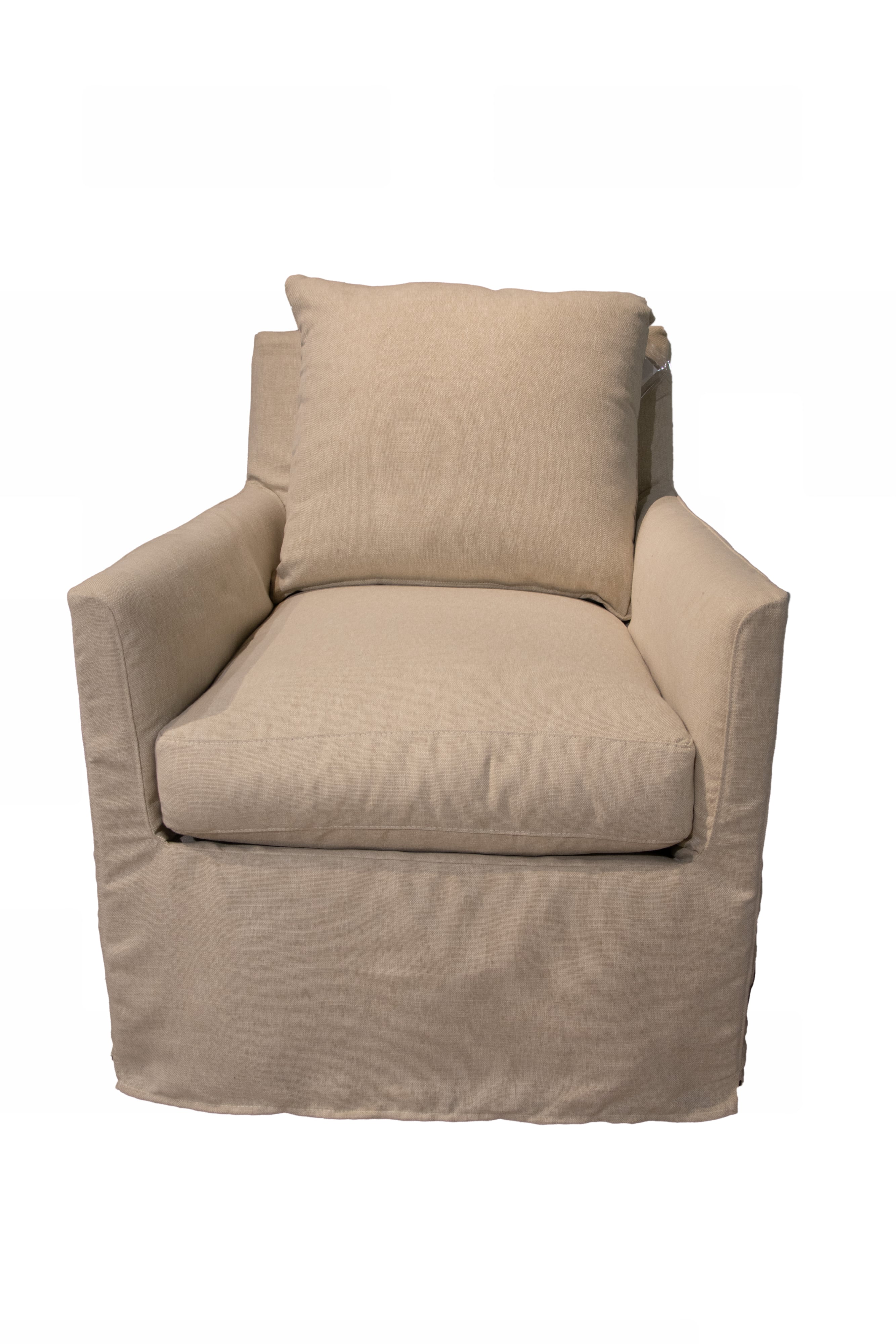 Slipcover Swivel Glider Chair