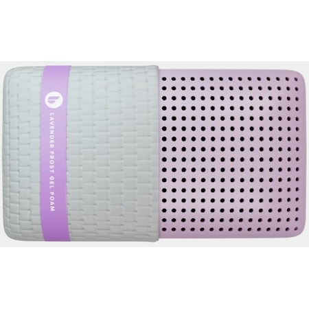 Queen High Lavender Frost Memory Foam Pillow