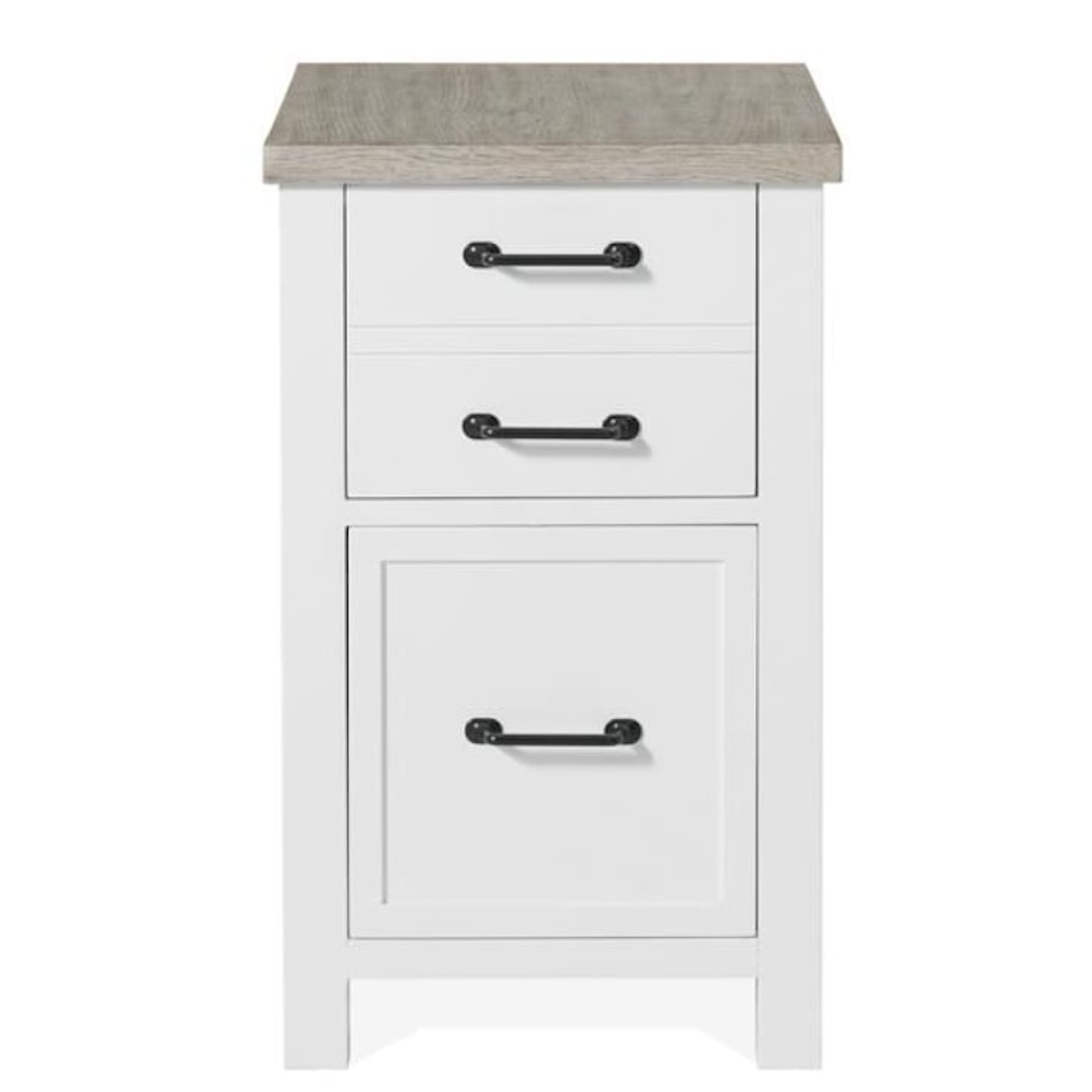 Riverside Furniture Finn Writing Desk with 2 File Cabinets