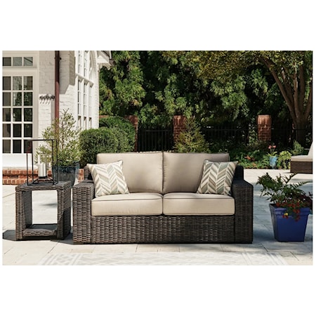 Outdoor Loveseat With Cushion