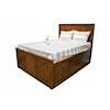 Archbold Furniture Shaker Queen Chest Bed with 9 Drawer Storage