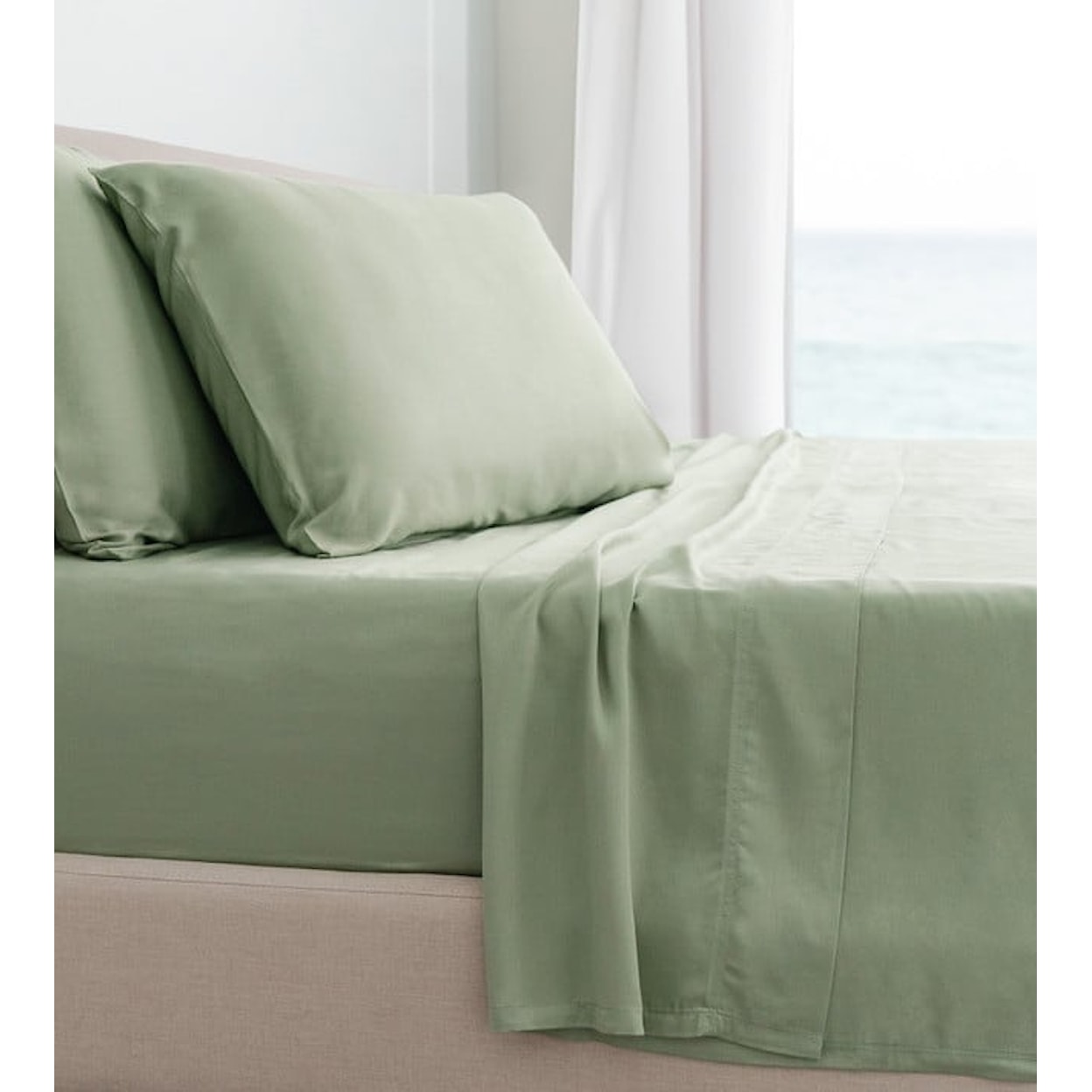 Cariloha Classic Bamboo Bed Sheet Set Queen Classic Bamboo Sheet Set in Sage