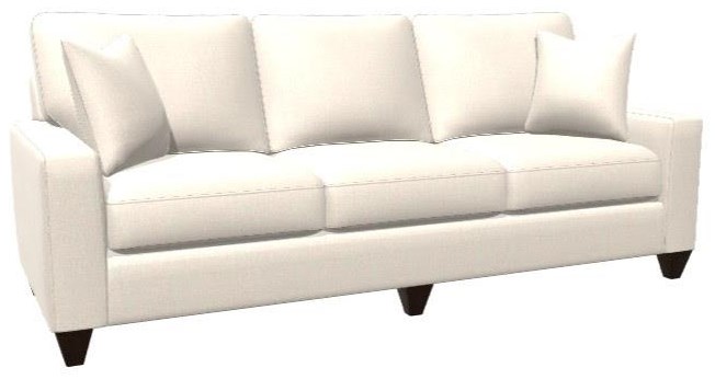 Bassett Custom Upholstery C000-82SF Custom Design 90 Inch Sofa With ...