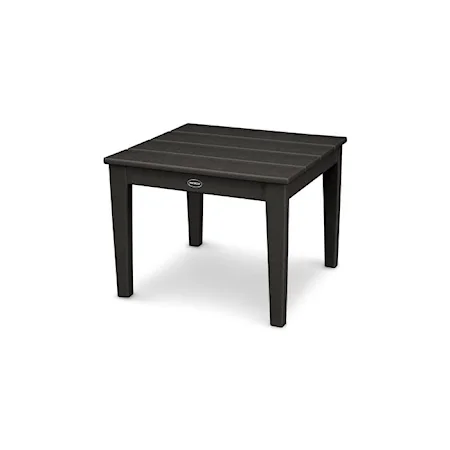 Newport 22" Square End Table in Black