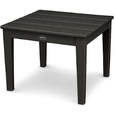 Newport 22" Square End Table in Black