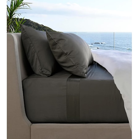 Set of Standard Resort Pillowcases in Onyx