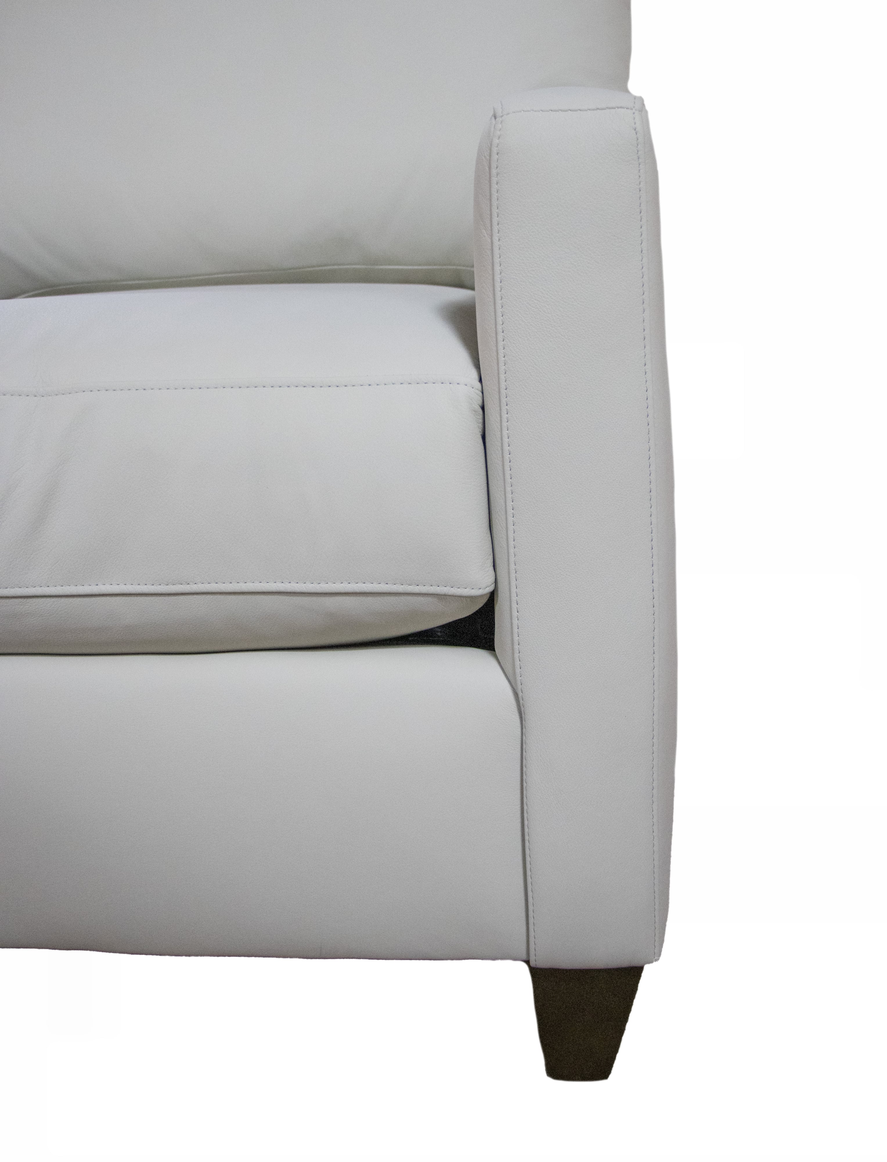 Custom Stationary Leather Chair