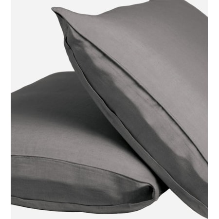 King Linen Duvet Cover Set in Onyx