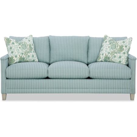 Transitional 3 Cushion Sofa