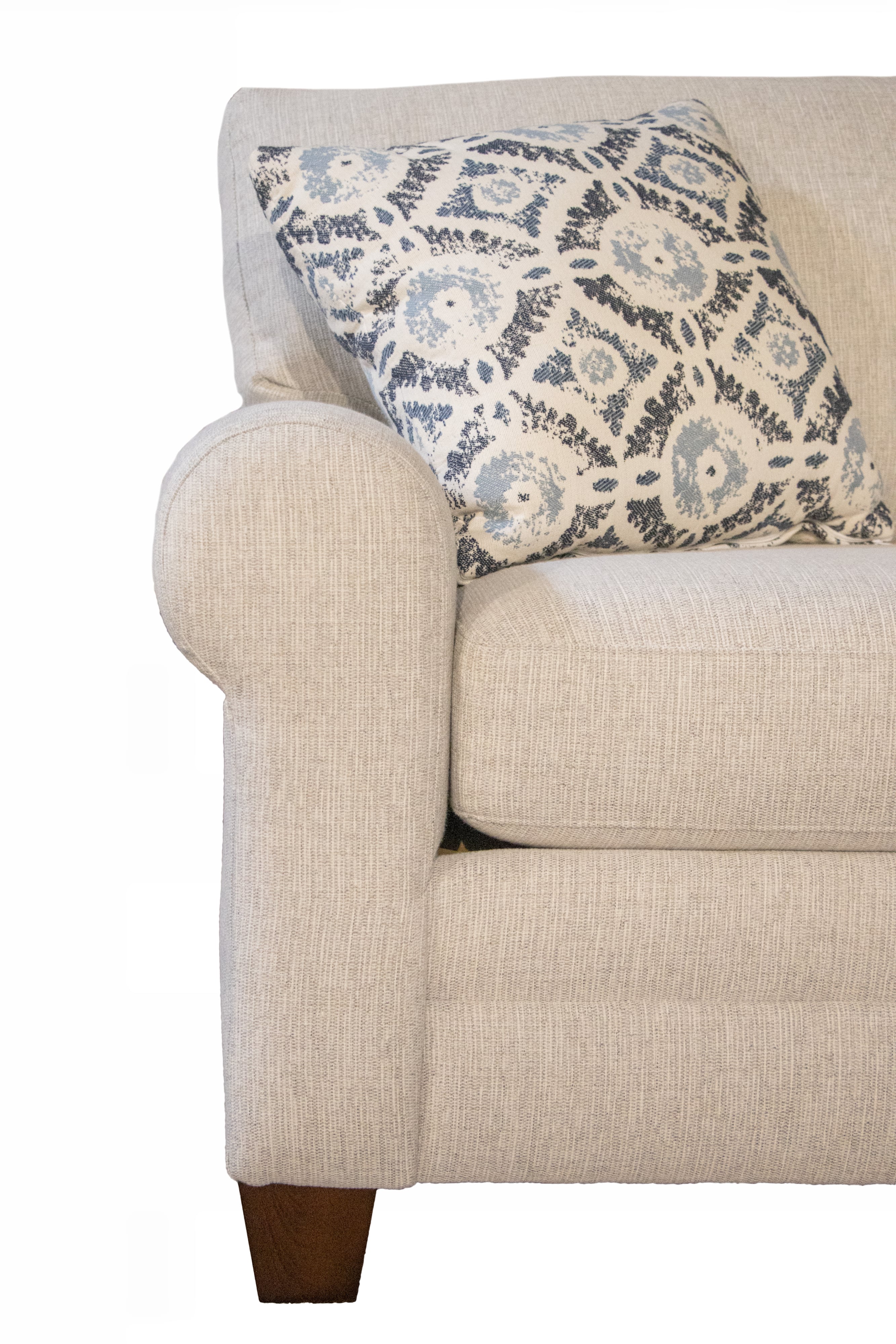 Carolina 3 PC Sectional with Sock Arms