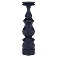 Bobeche Large Candlestick in Navy Blue