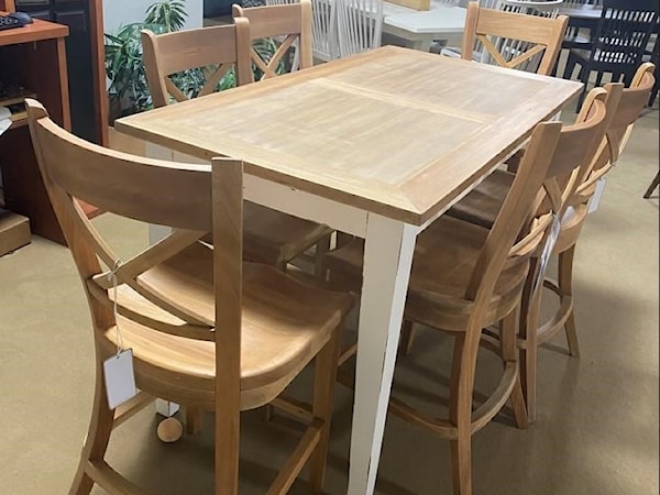 Summerville Counter Table with 6 Stools