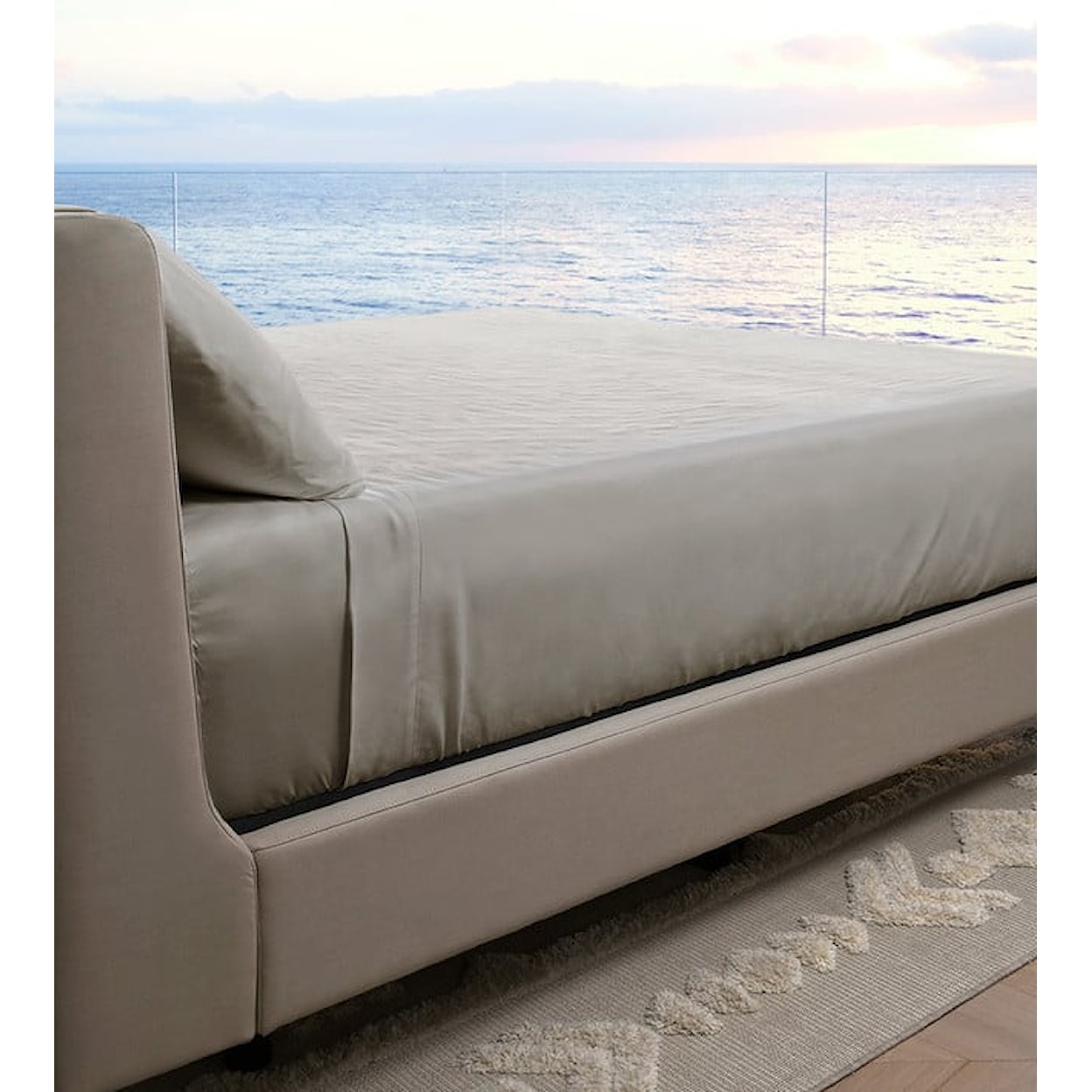 Cariloha Resort Bamboo Bed Sheets Set of Standard Resort Pillowcases in Harbor