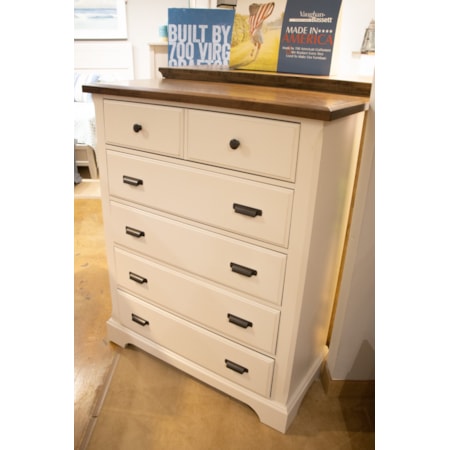 Two-Tone 5 Drawer Chest