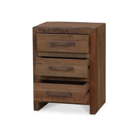 Tuscan 3 Drawer End Table